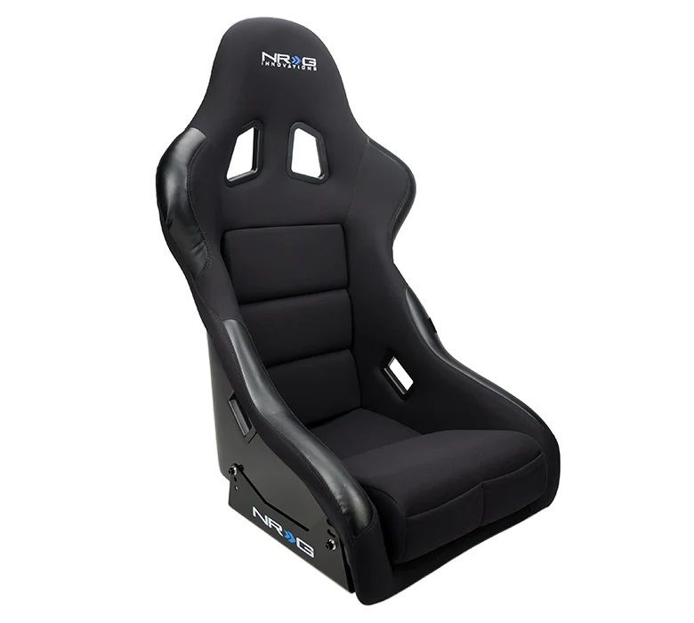 NRG INNOVATIONSeat FRP Medium Black Cloth Race Bolsters