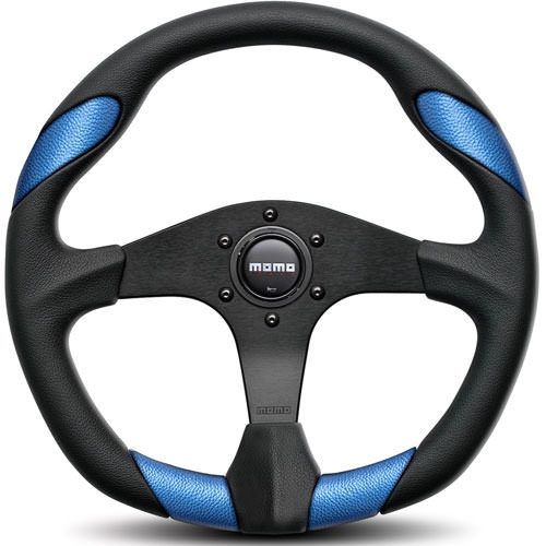MOMO AUTOMOTIVE ACCESSORIESQuark Steering Wheel Polyurethane Blue Insert