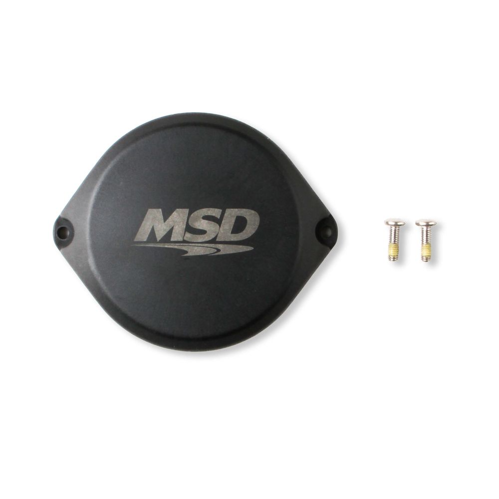 MSD IGNITIONCOP Blank Cap for Dual Sync Distributors Black