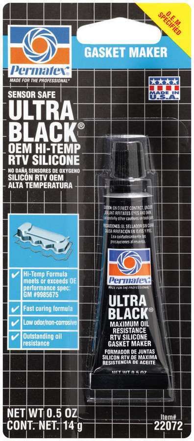 PERMATEXPermatex Ultra Black Hi- Temp RTV Silicone 0.5oz.