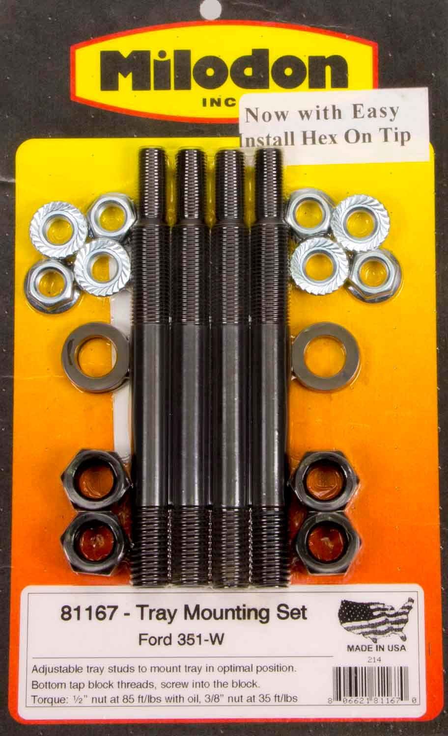 MILODONFord 351W Windage Tray Installation Kit