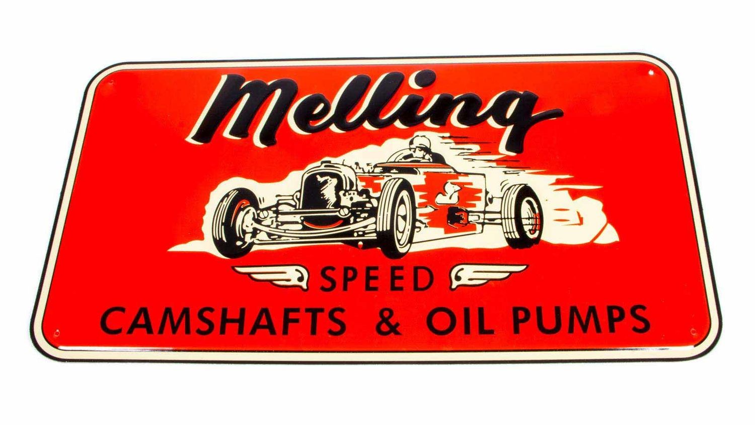 MELLING1950 Nostalgic Metal Sign - Red (Race Car)