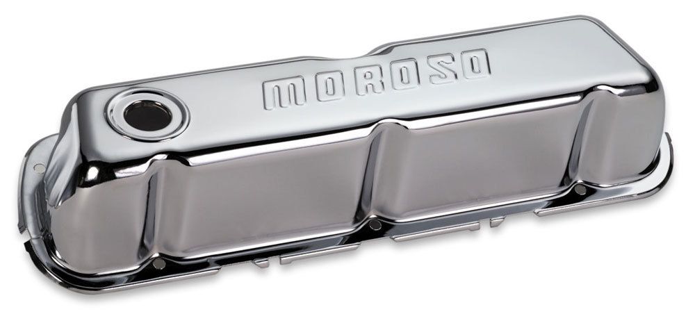 MOROSOChrome B/E Valve Covers SBF Tall w/o Baffle