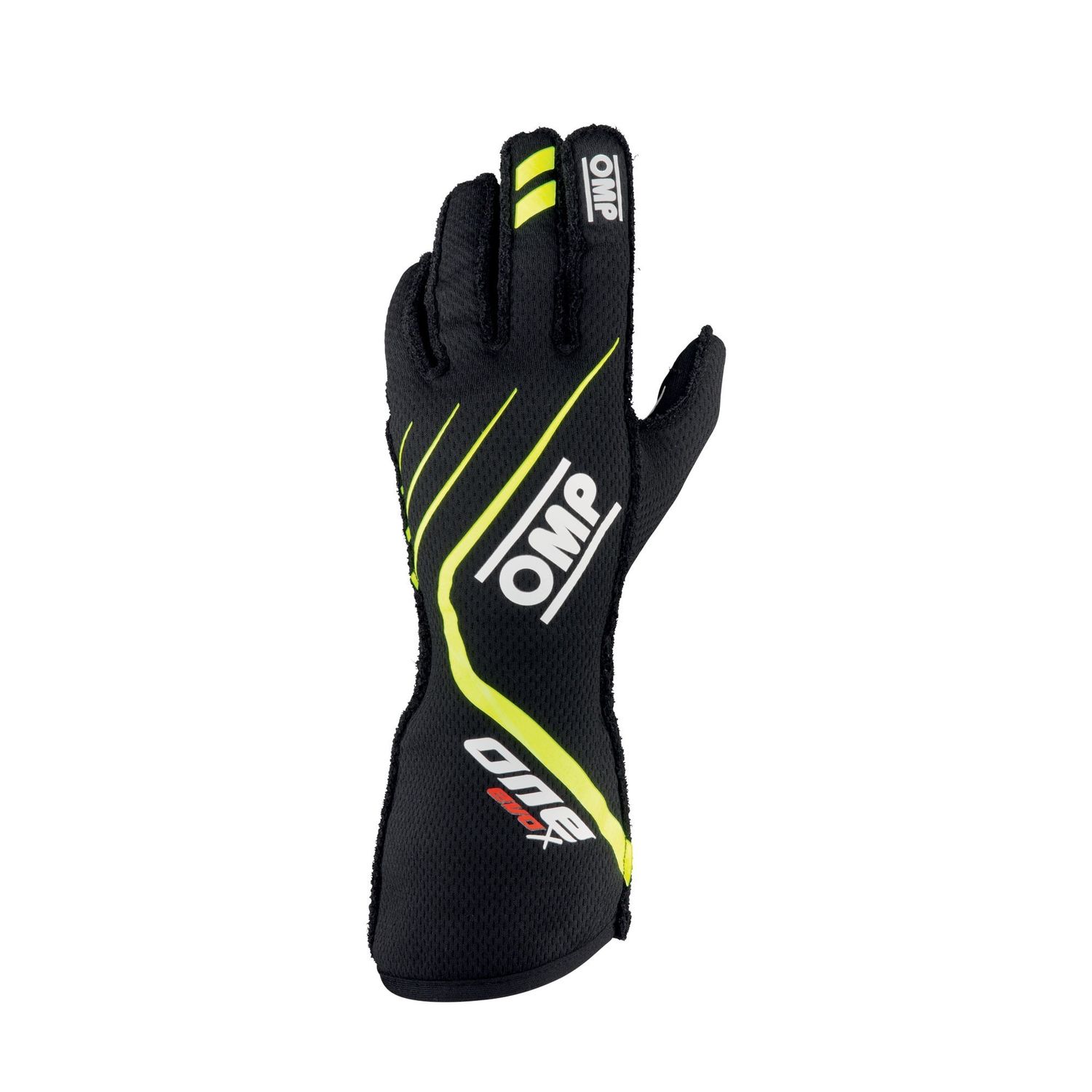 OMP RACING, INC.One EVO X Gloves Black Flo Yellow Medium