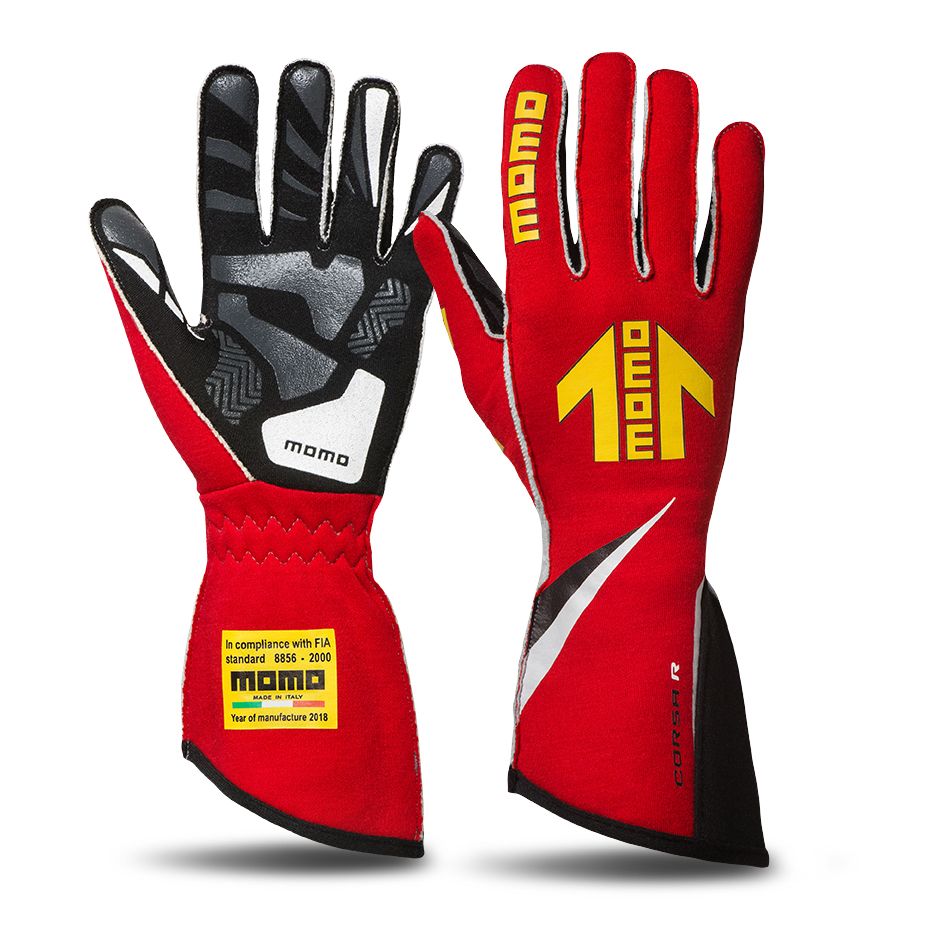 MOMO AUTOMOTIVE ACCESSORIESCorsa R Gloves External Stitch Precurved Large
