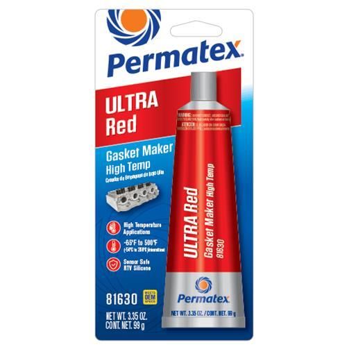PERMATEXUltra Red Gasket Maker 3.35 oz Carded Tube