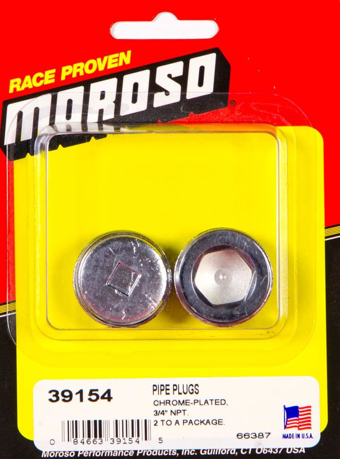MOROSO3/4in. NPT Chrome Pipe Plug 2 Per Package
