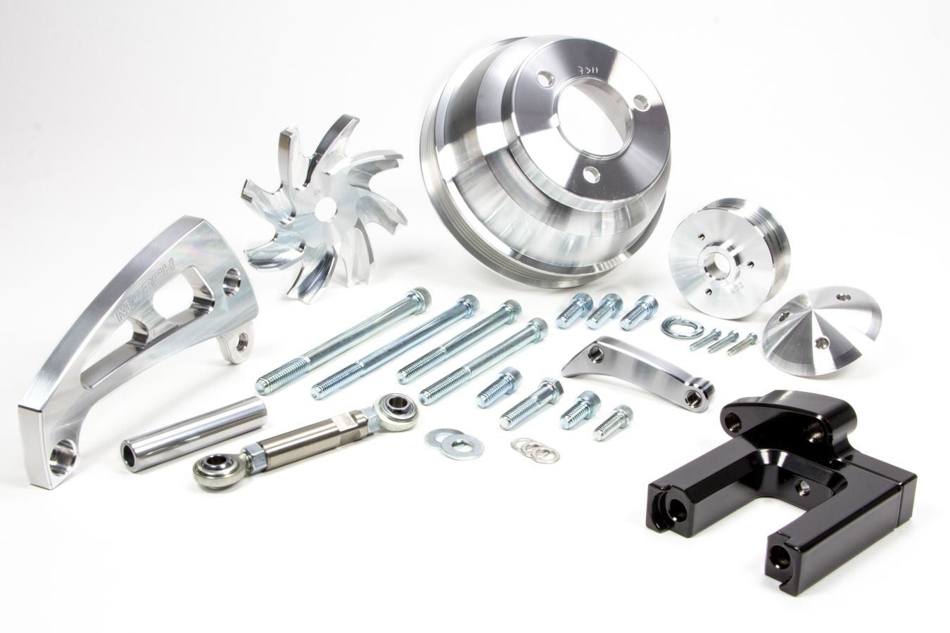 MARCH PERFORMANCE BBC Serpentine Kit For Electric Water Pumps