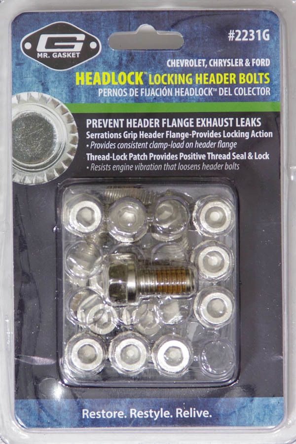 MR. GASKETLocking Header Bolt Kit 3/8-16 x 3/4 16pk