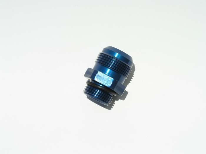 MEZIERE-12an O-Ring to -16an Flare Fitting - Blue
