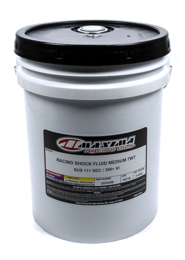 MAXIMA RACING OILSRacing Shock Fluid Medium 7wt. 5 Gallon