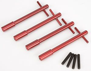 MOROSOValve Cover Wing Nuts 4pk 1/4-20 Tall Red