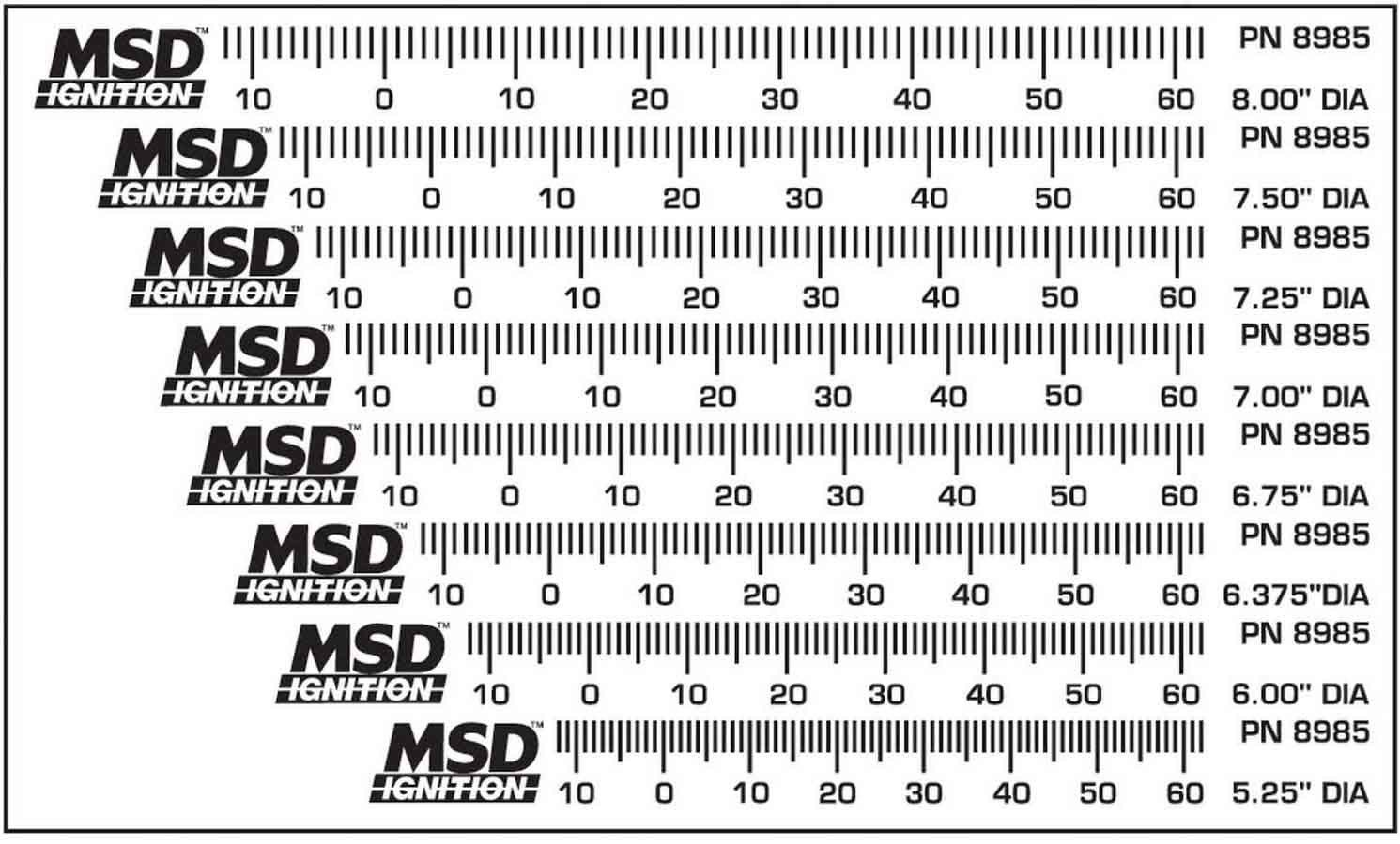 MSD IGNITIONTiming Tape Kit - Universal (8)
