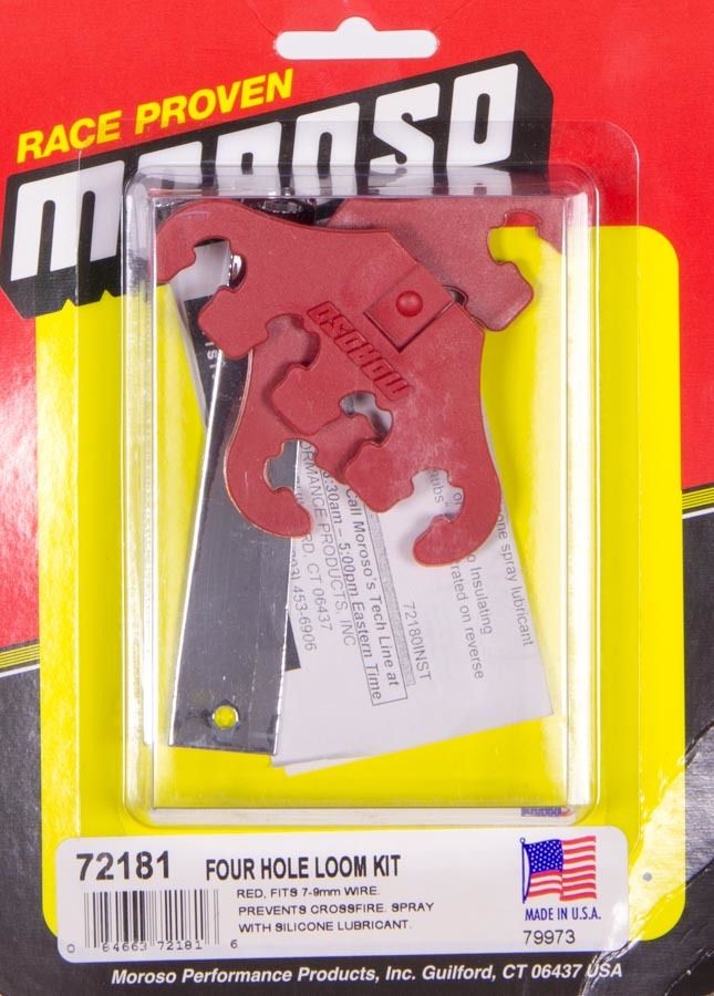 MOROSOFour Hole Wire Looms Red