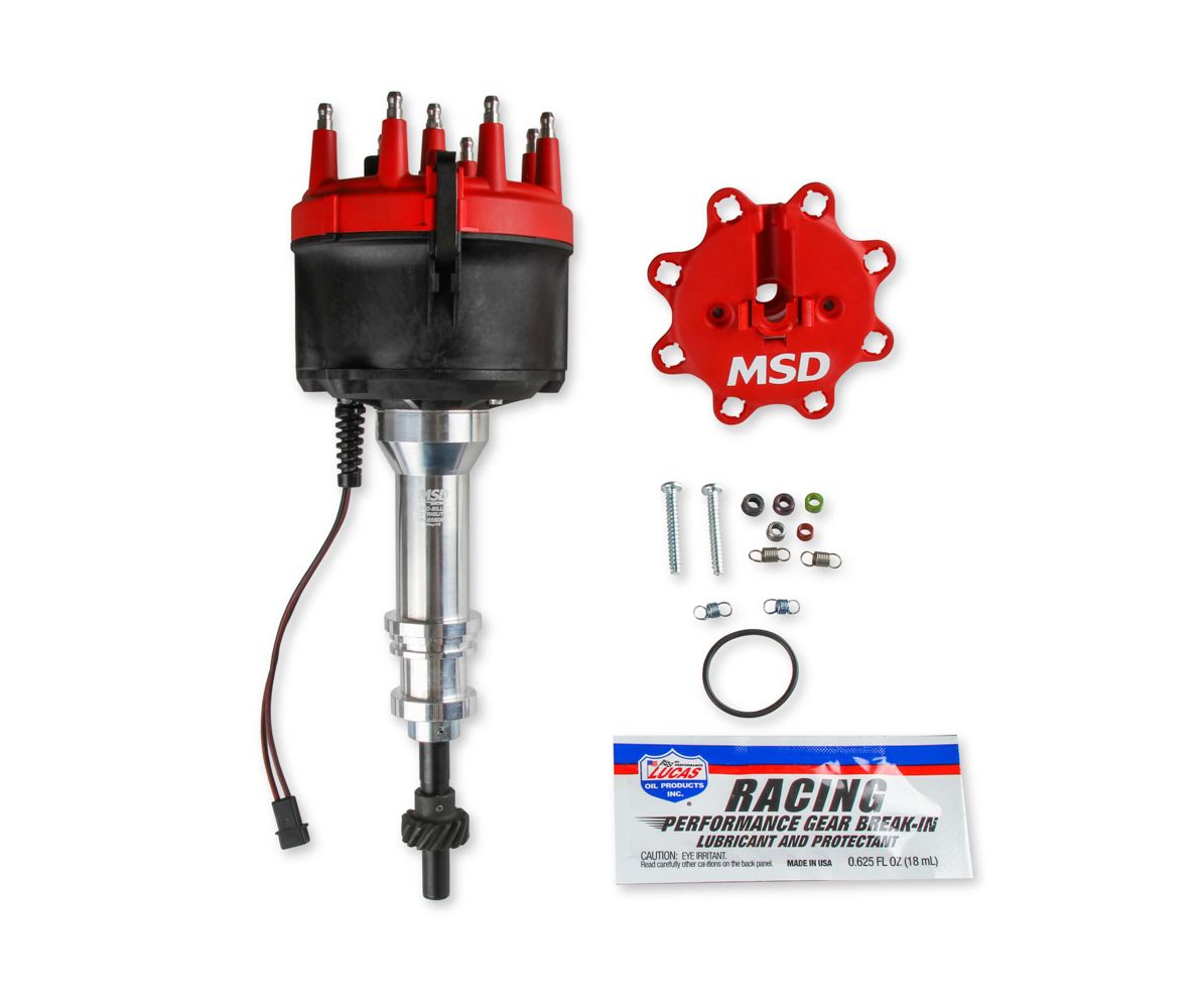 MSD IGNITIONSBF 351W Distributor w/ Edelbrock Victor Jr