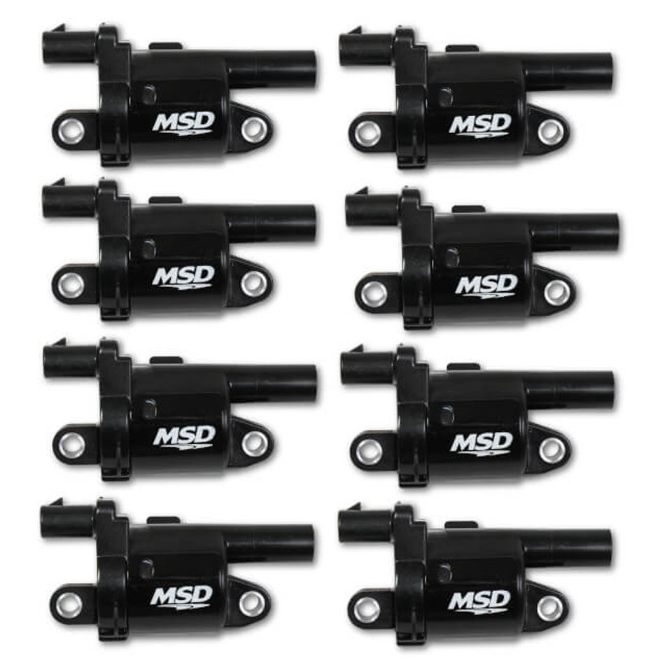 MSD IGNITIONCoil Black Round GM V8 2014-Up 8pk