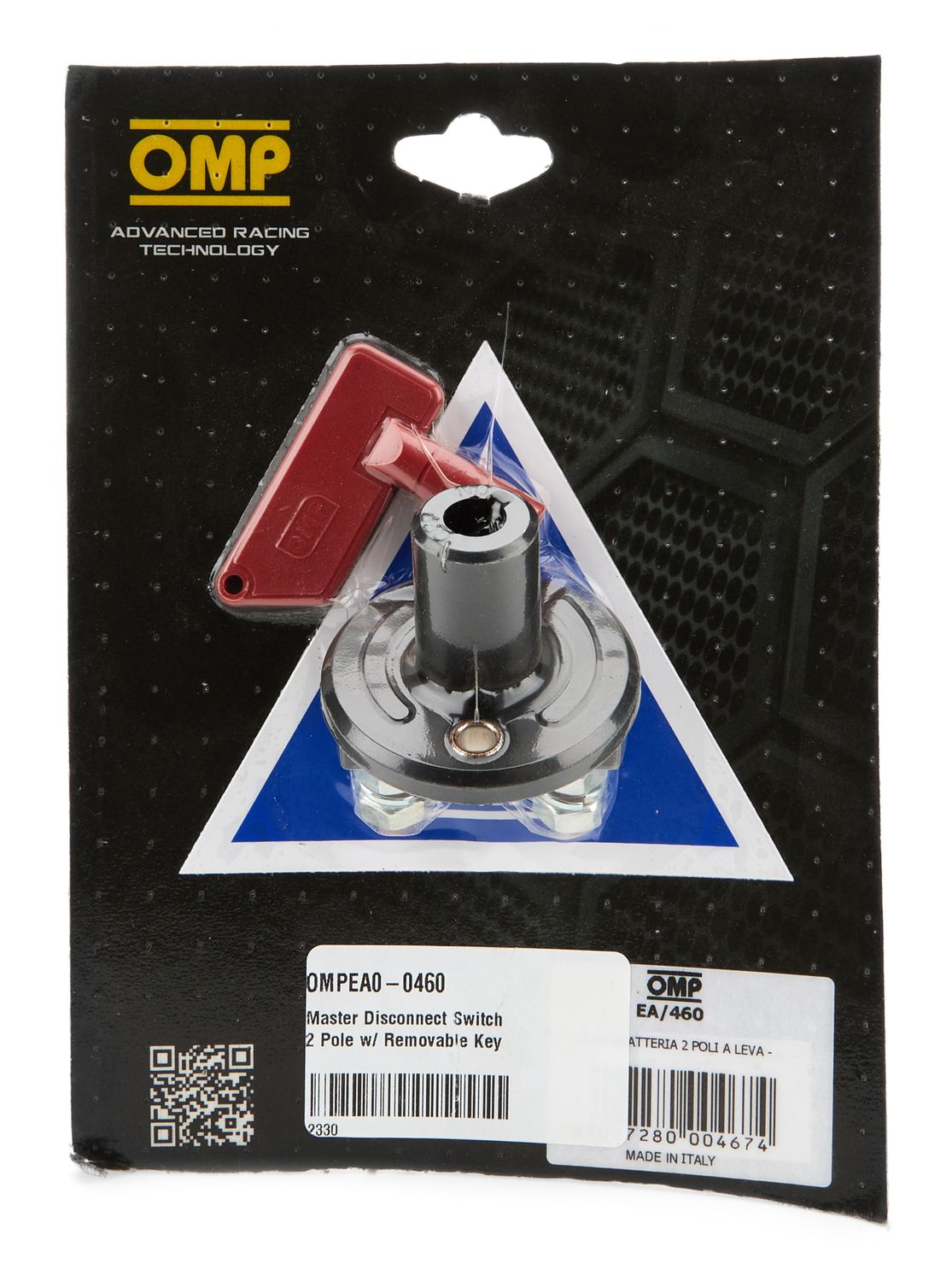 OMP RACING, INC.Master Disconnect Switch 2 Pole w/ Removable Key