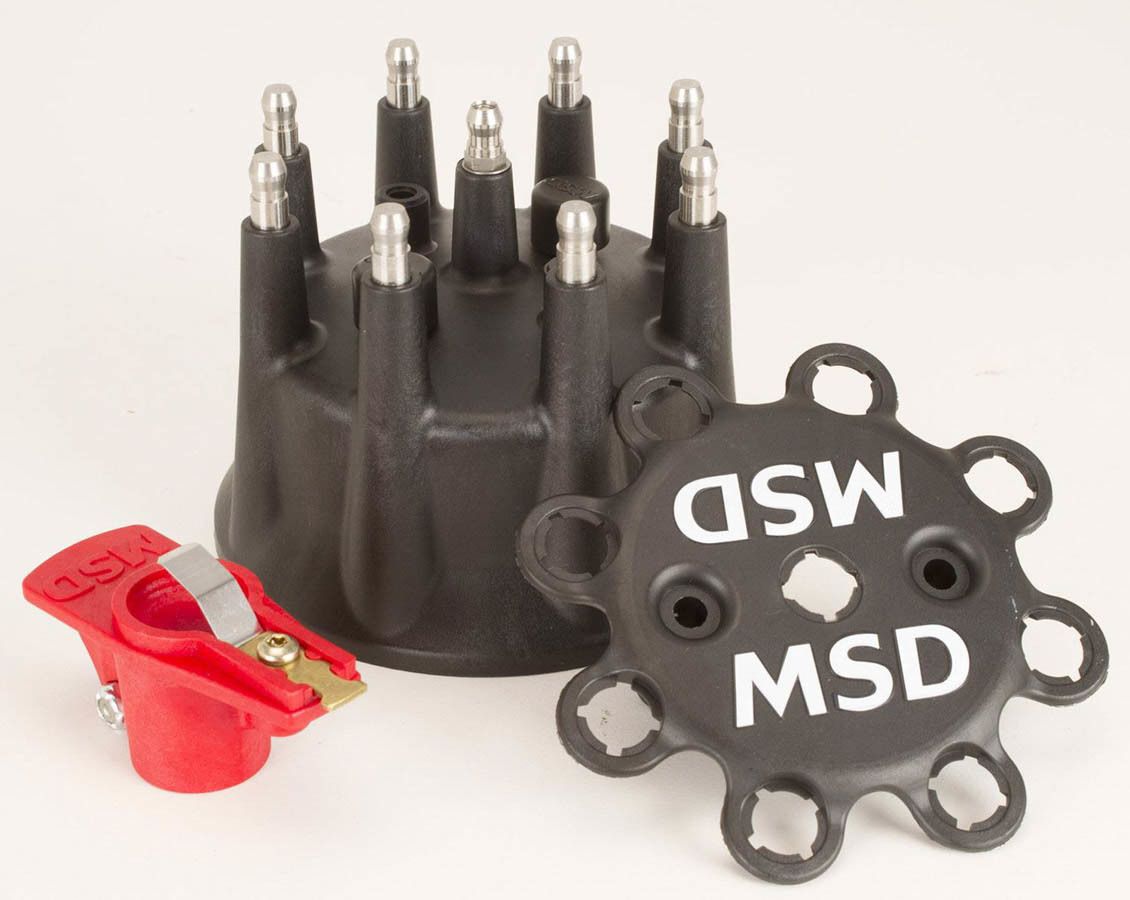 MSD IGNITIONCap & Rotor Kit Pro Mag Lite - Black