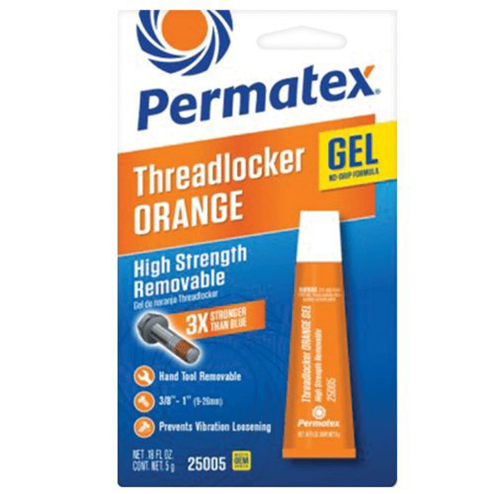 PERMATEXThreadlocker High Streng th Orange 5 Gram Tube