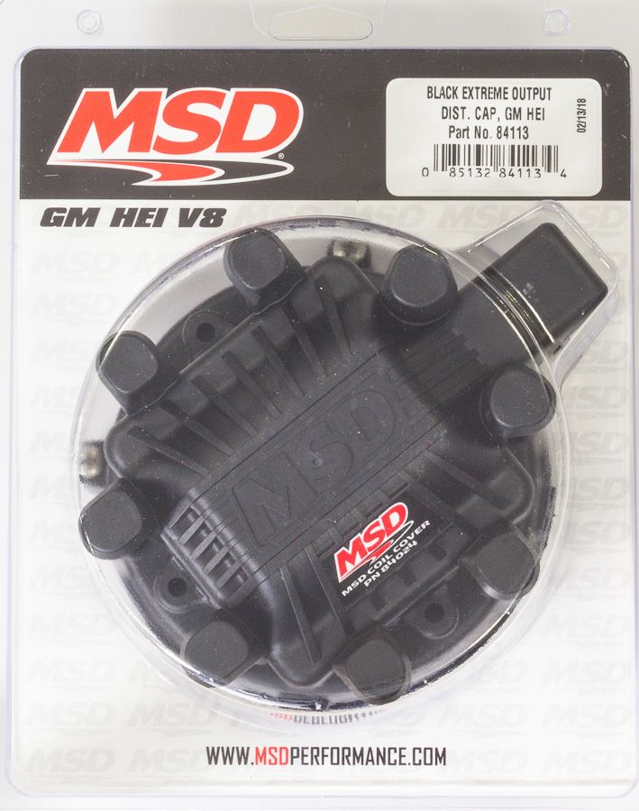 MSD IGNITIONGM HEI Distributor Cap Black