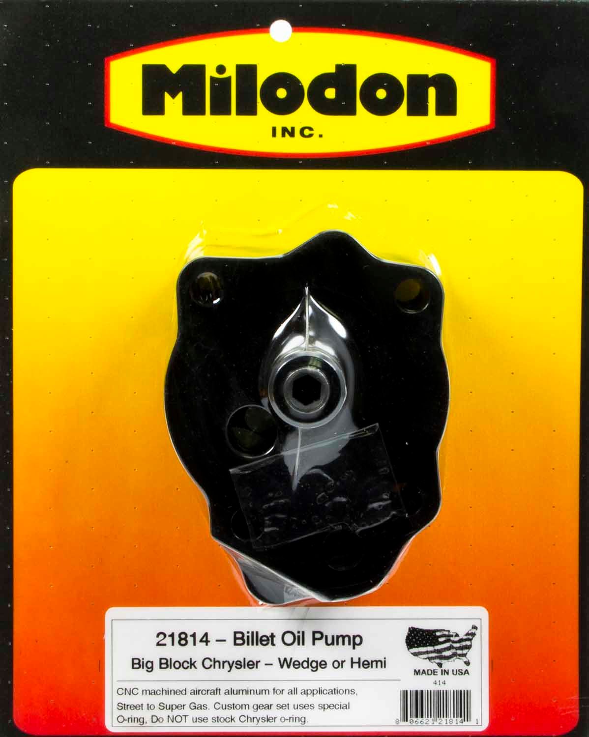 MILODONBillet Aluminum H/V Oil Pump - BBM