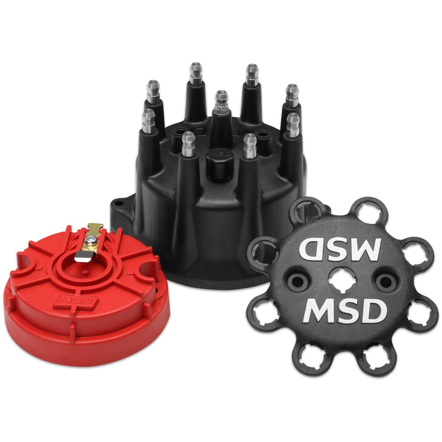 MSD IGNITIONDistributor Cap & Rotor Kit Small Diameter Black