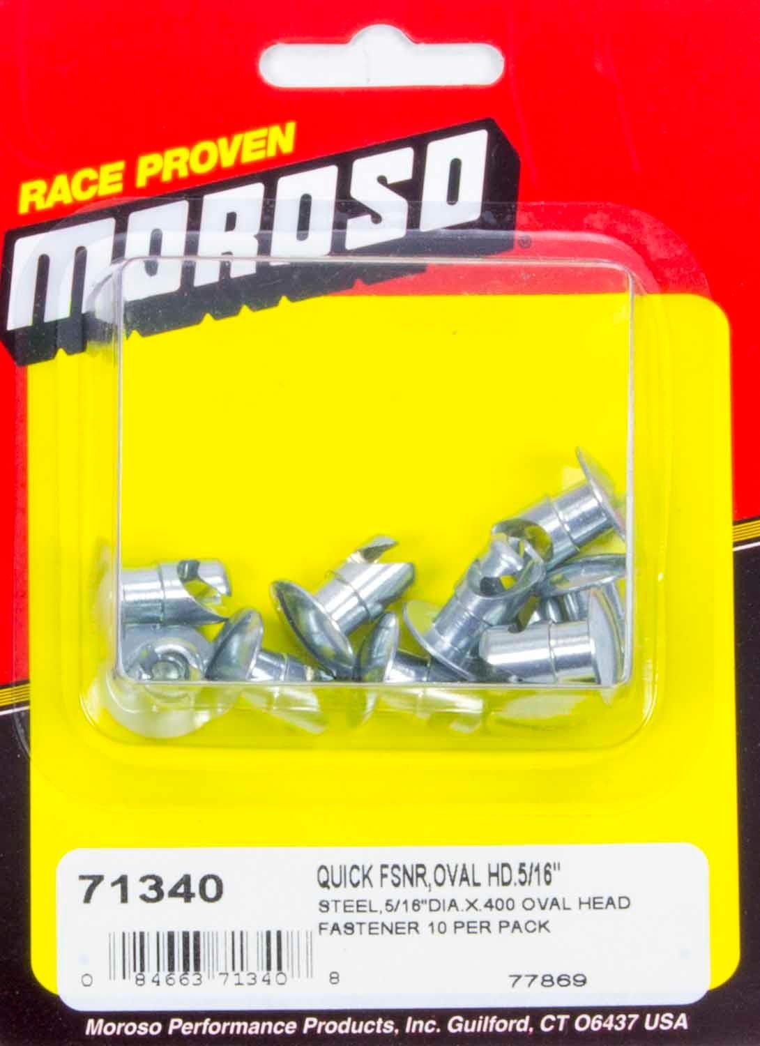MOROSOSteel Quick Fasteners- Oval Head-5/16in x .400i