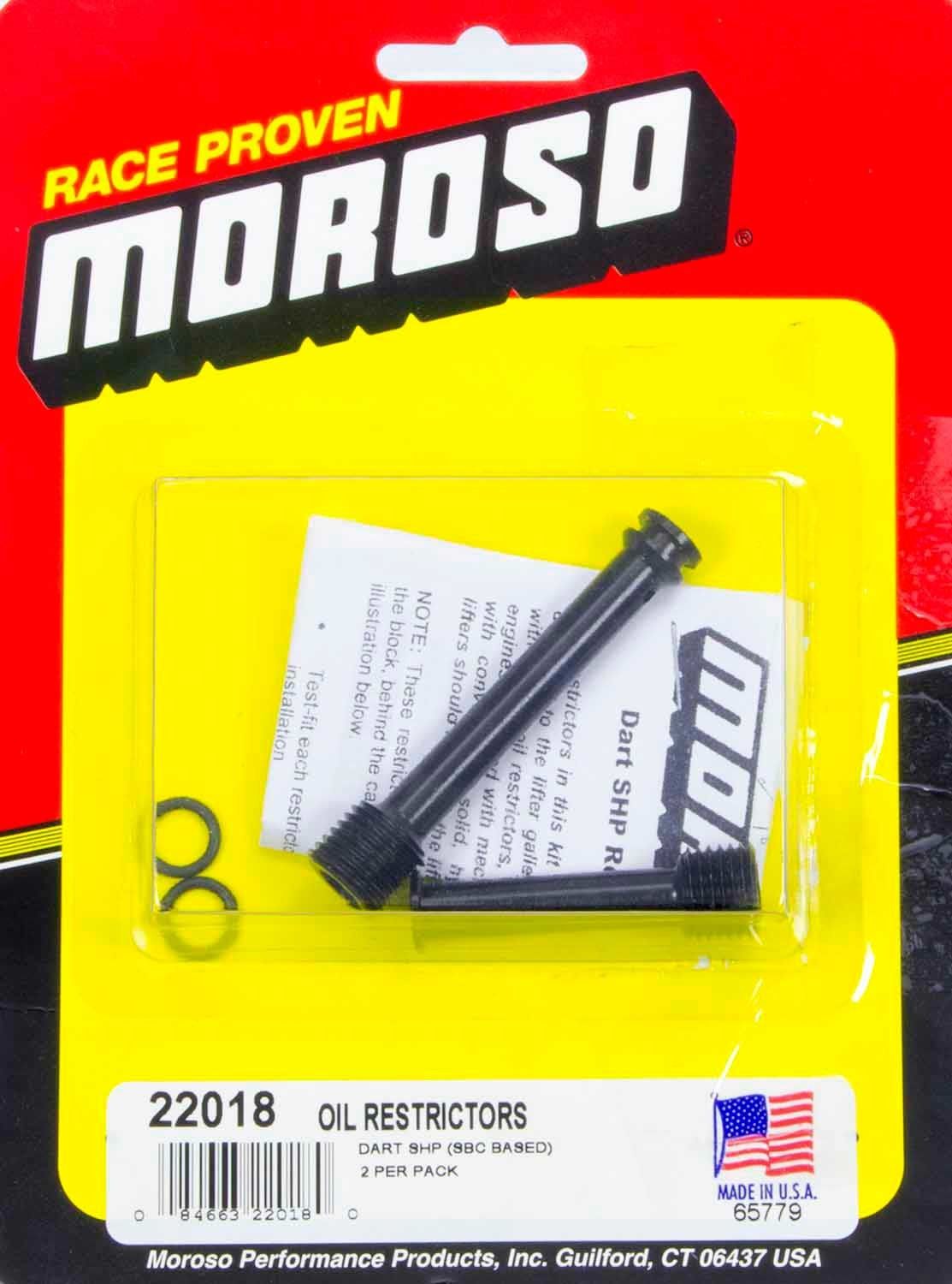 MOROSOOil Restrictors - SBC Dart SHP Block