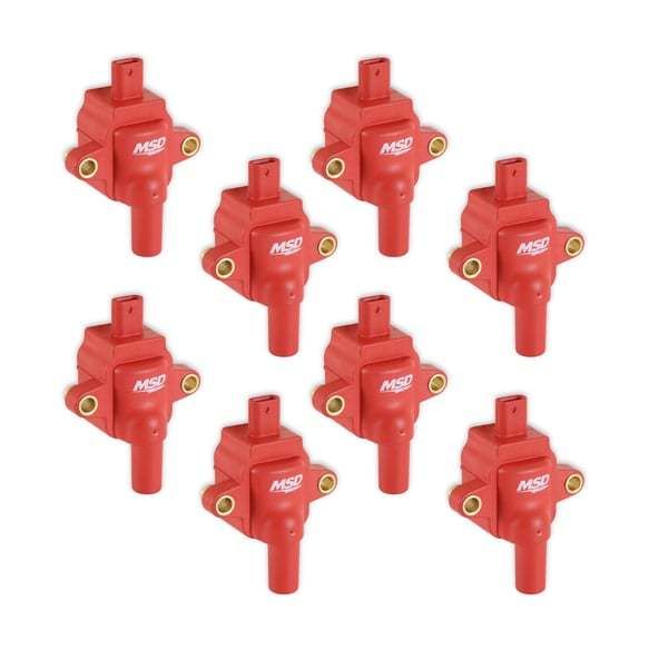 MSD IGNITIONCoil Ford Godzilla 7.3L 8-Pack Red