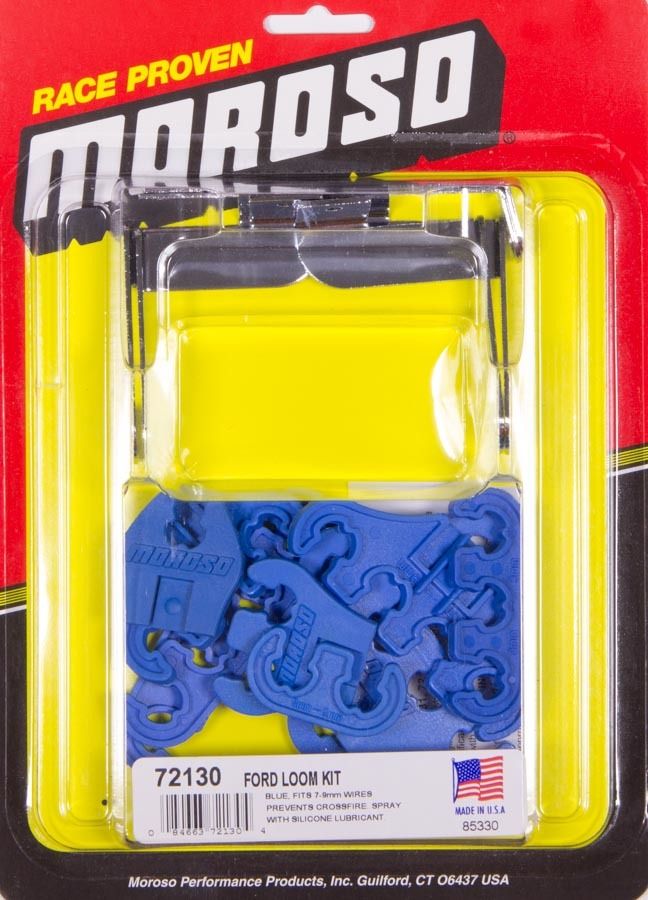 MOROSOSBF Spark Plug Wire Loom Kit - Blue
