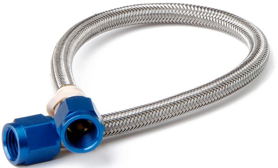 NITROUS OXIDE SYSTEMS 6an Hose w/Blue Fittings 18in Length