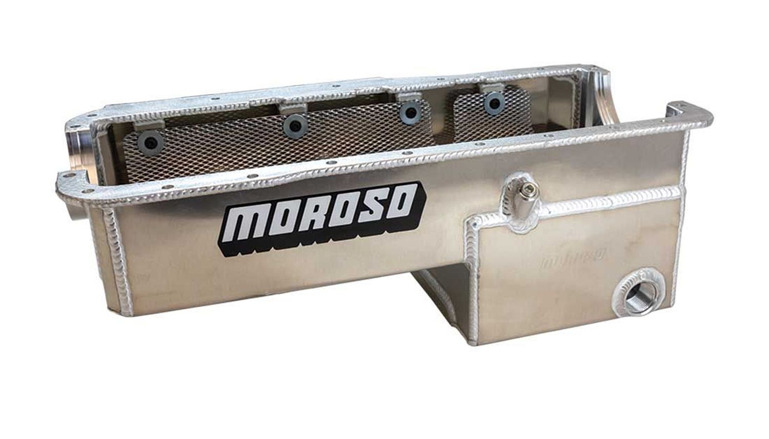 MOROSOSBF 351W Drag Oil Pan w/ Rear Sump Fabricated Alm