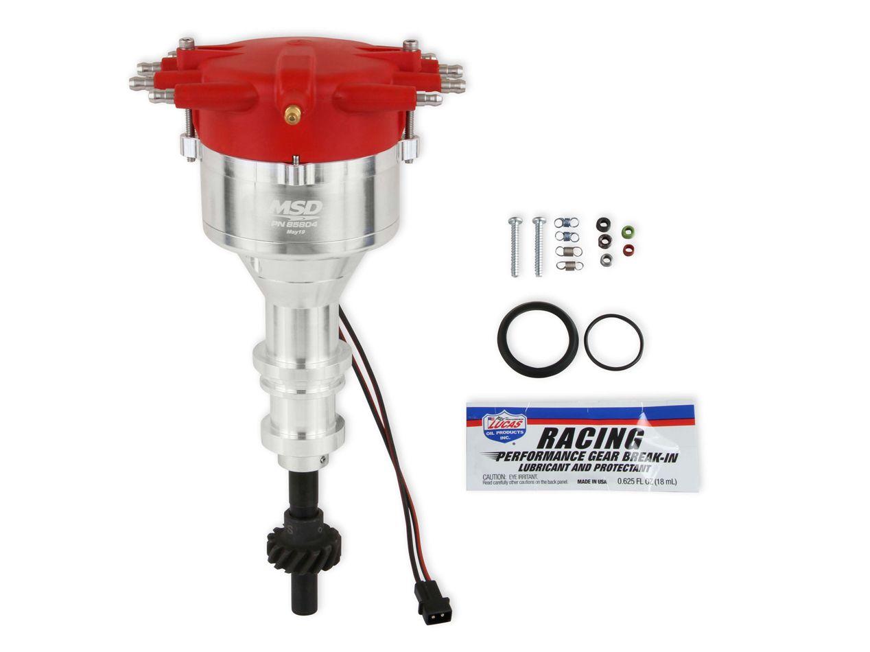MSD IGNITIONBBF Billet Distributor w/Low Profile Crab Cap