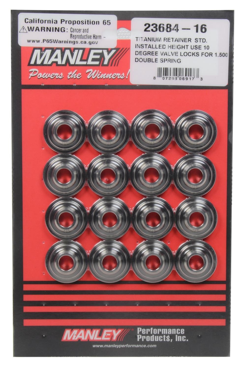 MANLEY1.500 TI Valve Spring Retainers 10-Degree