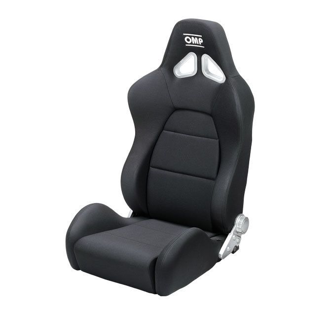 OMP RACING, INC. Design 2 Seat Black Tube Steel Frame Reclining
