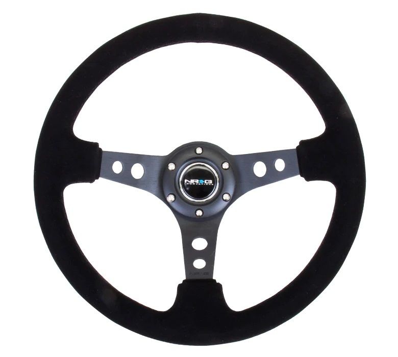 NRG INNOVATIONSteering Wheel 350mm 3in Dish Black Suede