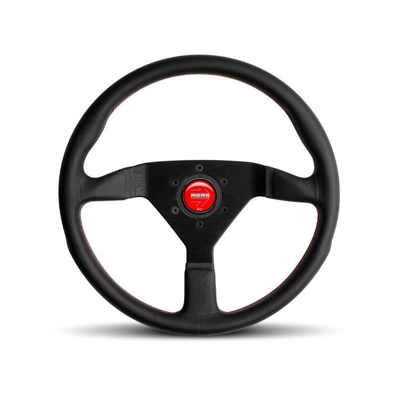 MOMO AUTOMOTIVE ACCESSORIESMonte Carlo 350 Steering Leather Red Stich