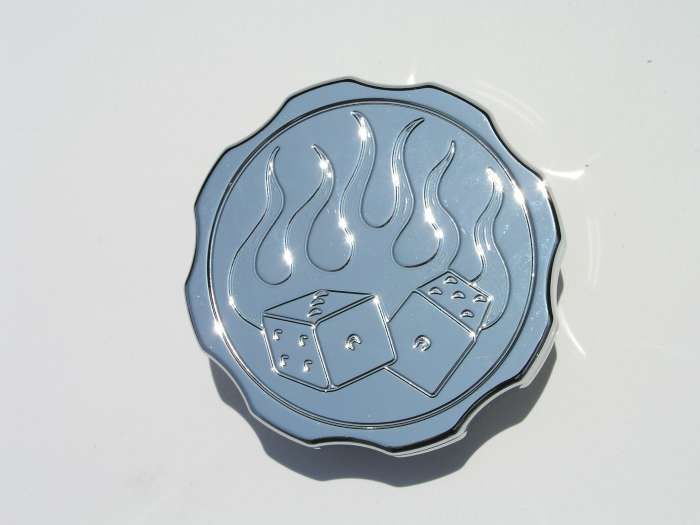 MEZIERERadiator Cap - 16lbs. Fire & Dice Logo