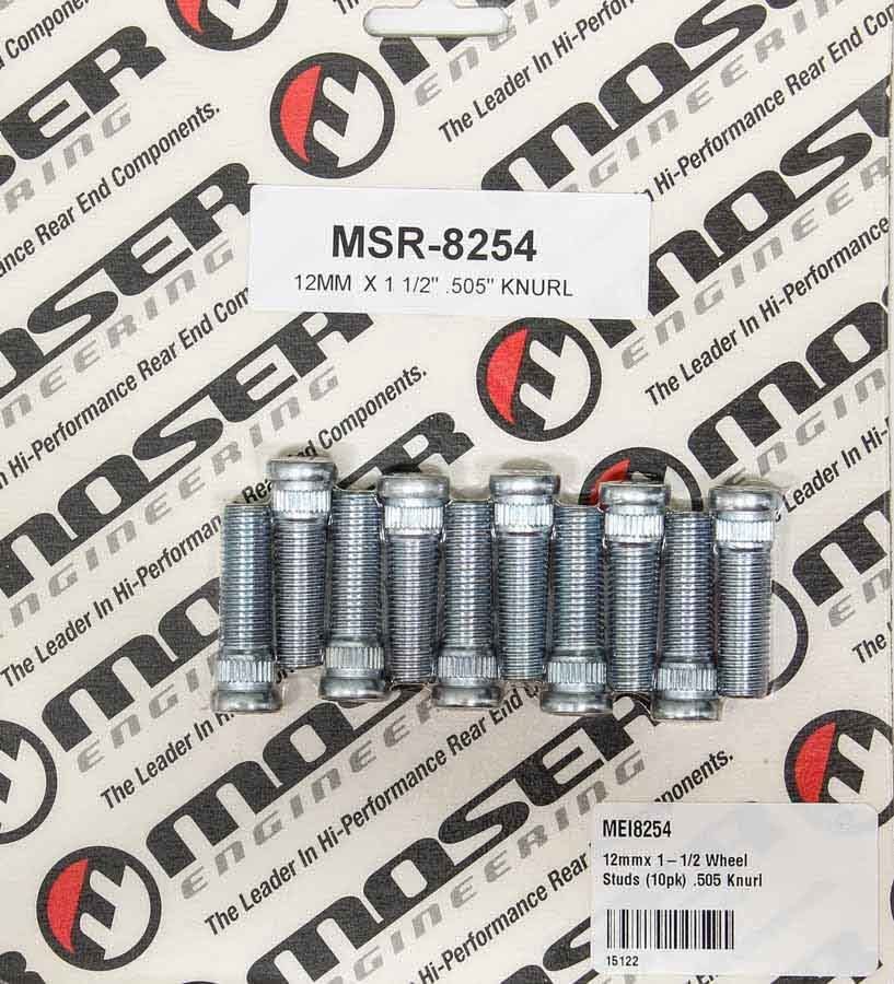 MOSER ENGINEERING12mmx 1-1/2 Wheel Studs (10pk) .505 Knurl