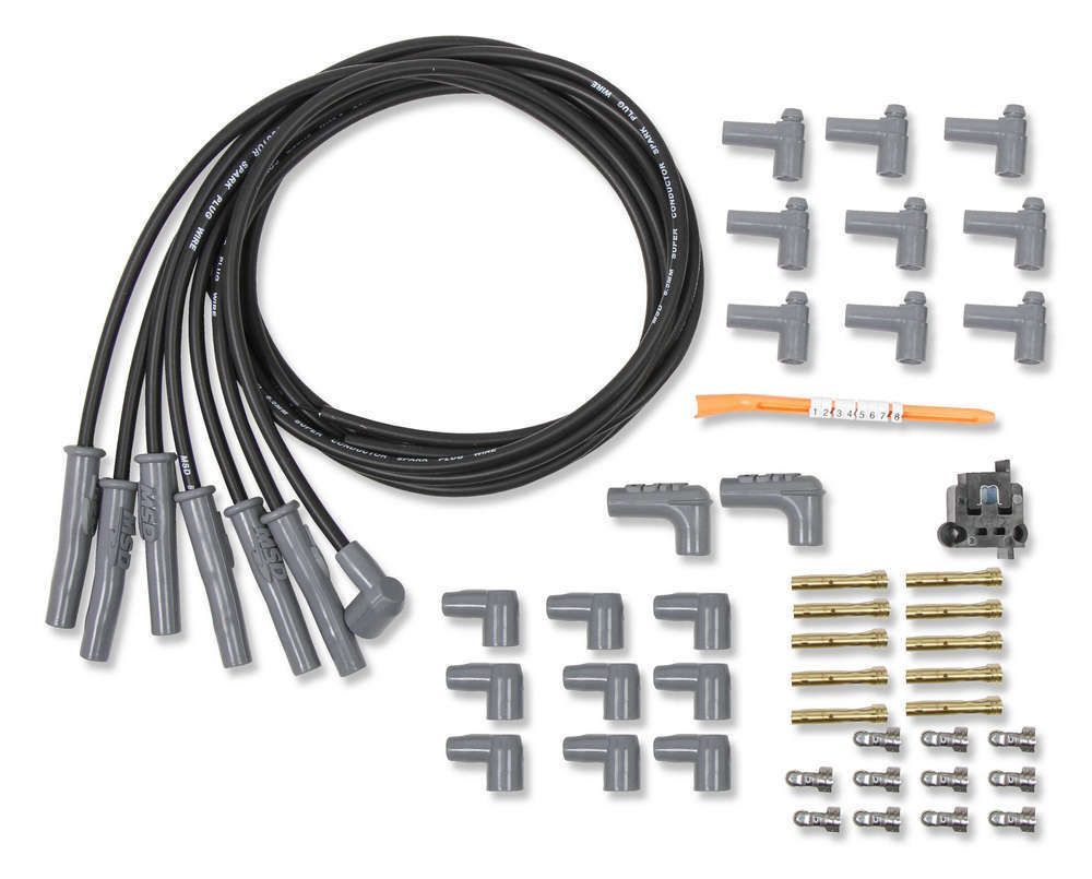 MSD IGNITIONSpark Plug Wire Set - 6cyl. Universal Black