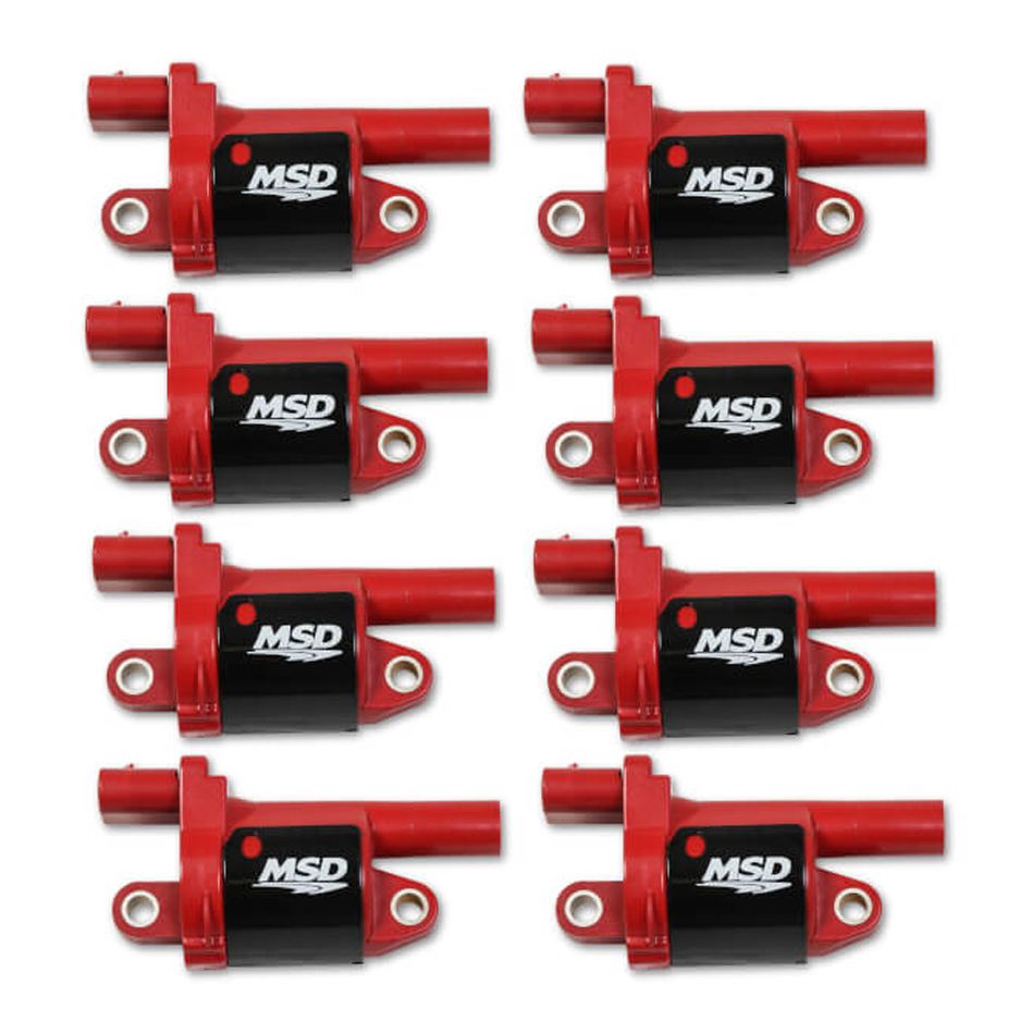 MSD IGNITIONCoil Red Round GM V8 2014-Up 8pk