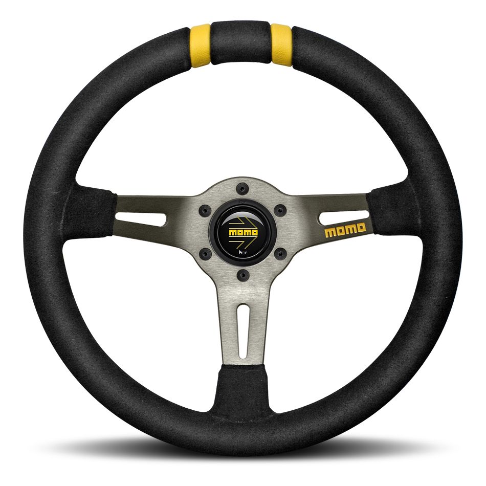 MOMO AUTOMOTIVE ACCESSORIESMOD DRIFT Steering Wheel Black Suede