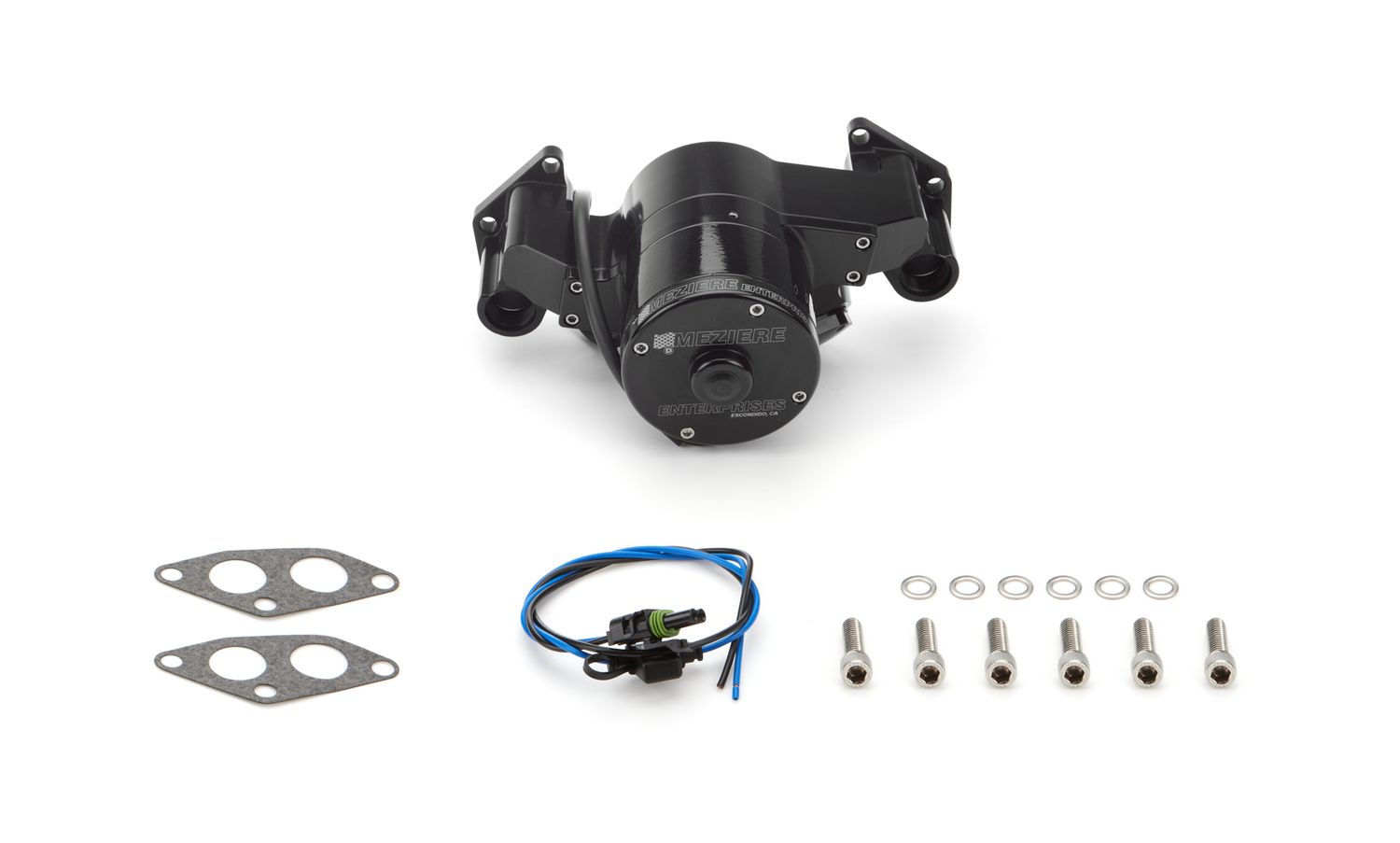 MEZIEREBBM Billet Water Pump Hi-Flow Elec. Rev Flow