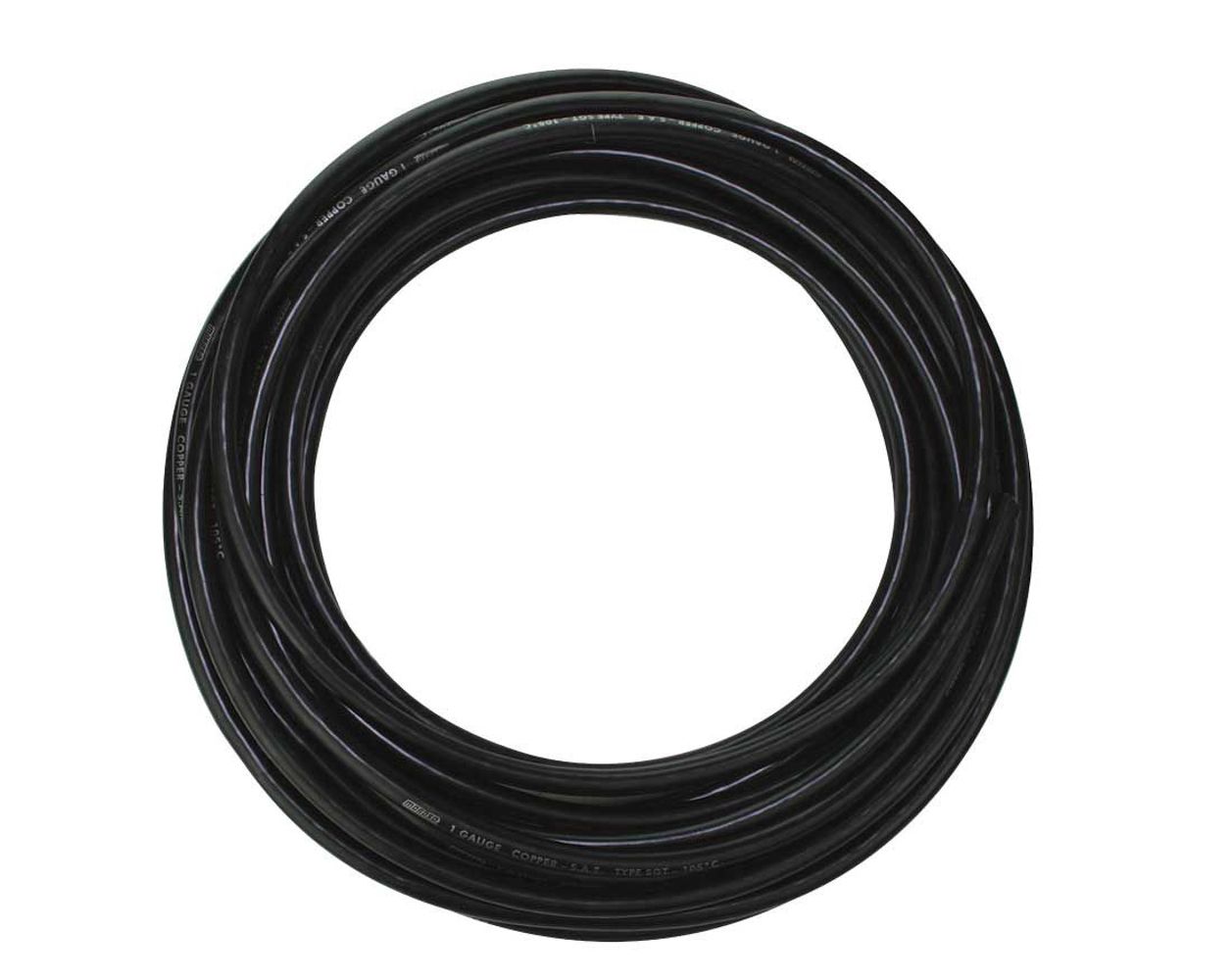 MOROSO1-Gauge Battery Cable 50ft w/Black Insulation
