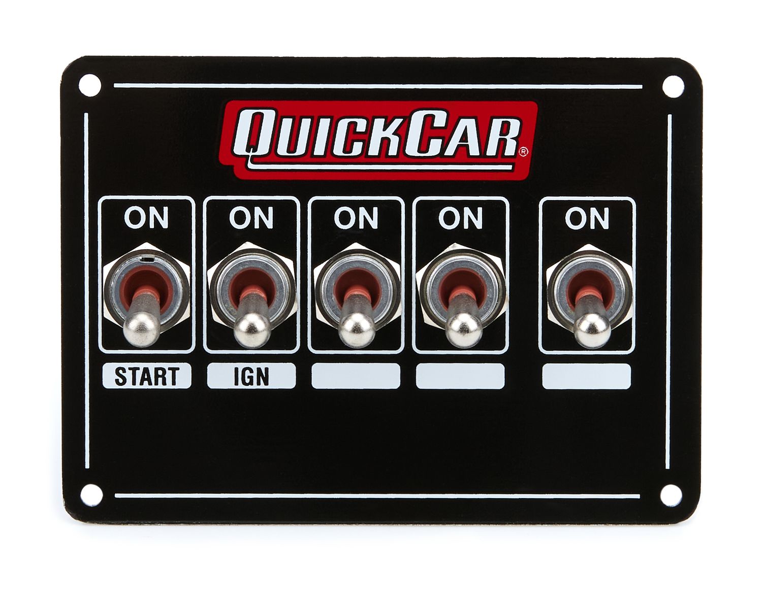 QUICKCAR RACING PRODUCTSIgnition Panel - Single Ing. w/Acc Switches
