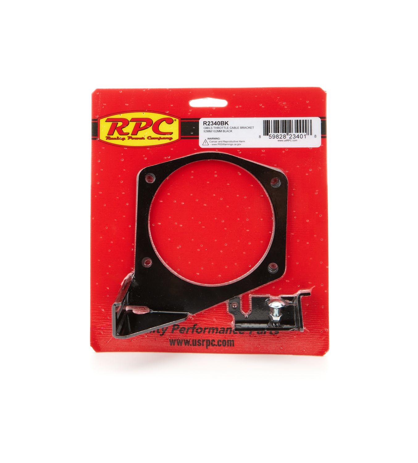 RACING POWER CO-PACKAGEDLS Throttle Cable Brackt Black