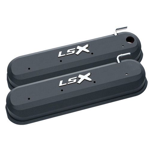 PROFORMGM LS Valve Covers - Slant Edge Black