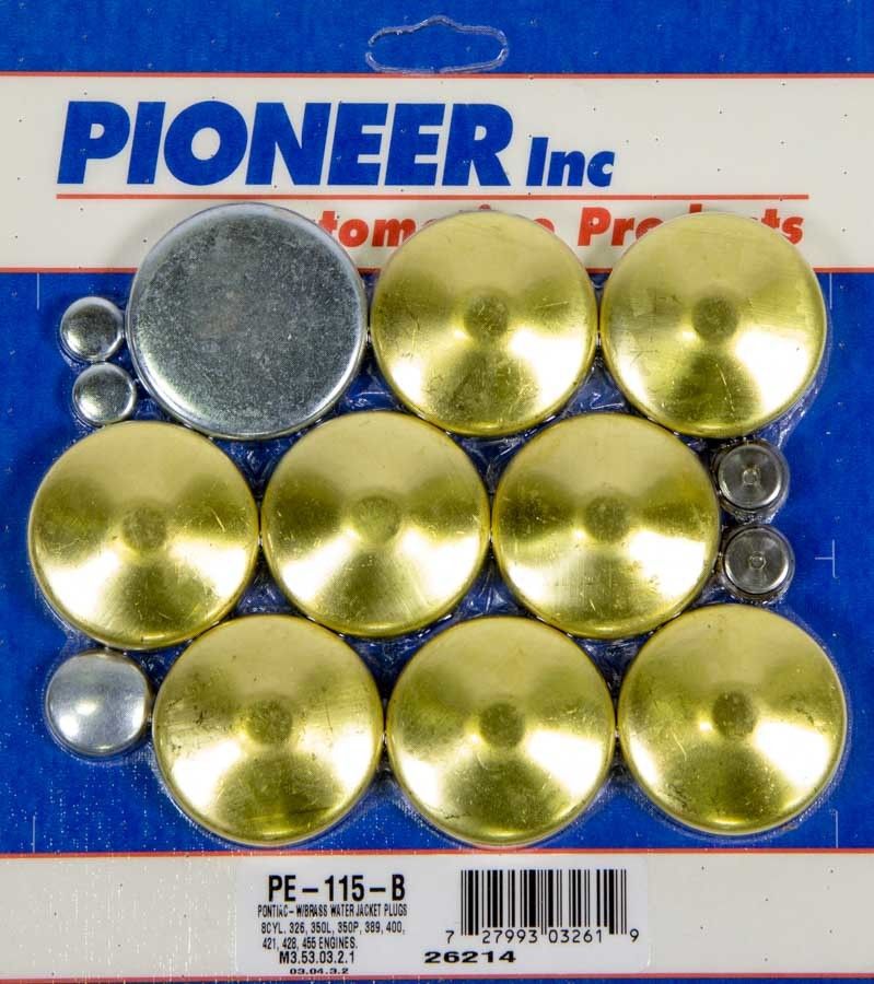 PIONEER350 Pontiac Freeze Plug Kit - Brass