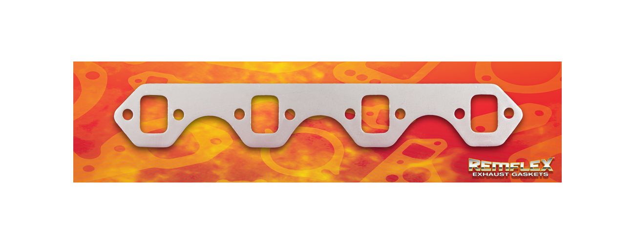 REMFLEX EXHAUST GASKETSExhaust Gasket Set - SBF 289-351W w/Square Ports