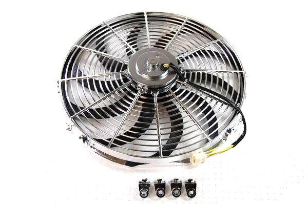 RACING POWER CO-PACKAGED16In Electric Fan Curved Blades